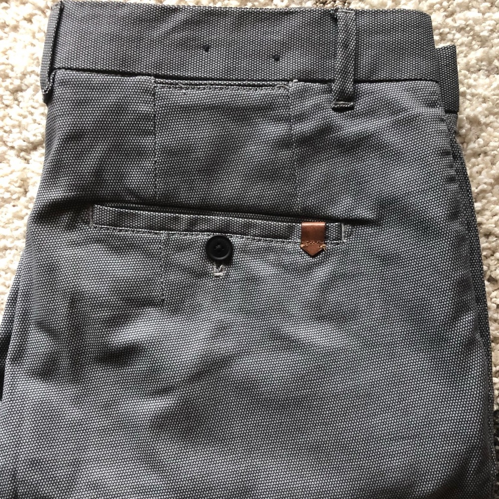 ZARA MAN grey slim fit trousers.